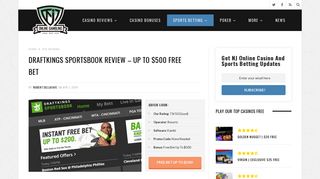 DraftKings Sportsbook Promo Code and Review - Up To $500 Free Bet
