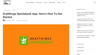 DraftKings Sportsbook App: Here's How To Get Started - TheLines
