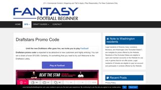 Draftstars Promo Code February 2019 - Win a share of $10,000