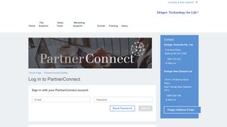Log in to PartnerConnect - Draeger
