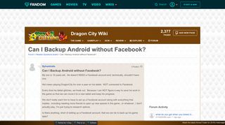 Can I Backup Android without Facebook? | Dragon City Wiki | FANDOM ...