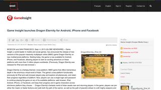 Game Insight launches Dragon Eternity for Android, iPhone and ...