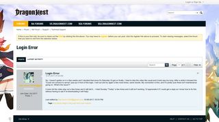 Login Error - DragonNest Forums