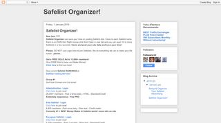 Safelist Organizer!: Safelist Organizer!
