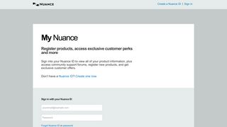 Nuance ID - Login