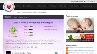 Dragon Horoscope 2018 Predictions - Your Chinese Astrology