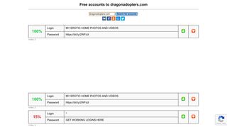 dragonadopters.com - free accounts, logins and passwords