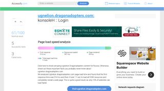 Access ugnelion.dragonadopters.com. konsoleH :: Login