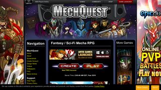 Mech Quest - Play space games online in our free sci-fi mecha RPG