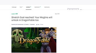 Your Moglins will unlock in DragonFable too - Kickstarter