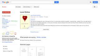 Love Online - Google Books Result