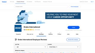 Working at Drake International: Employee Reviews | Indeed.com
