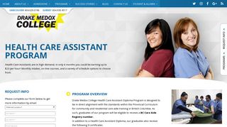 Health Care Assistant Program, Diploma & Training | Drake Medox ...