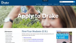 Admission - Drake University