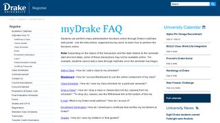 myDrake How To - Drake University