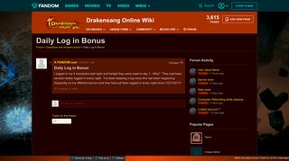 Daily Log in Bonus | Drakensang Online Wiki | FANDOM powered by Wikia
