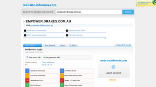empower.drakes.com.au at WI. Self Service : Login - Website Informer