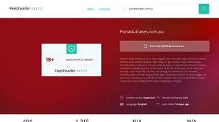 Get Portal4.drakes.com.au news - Self Service : Login