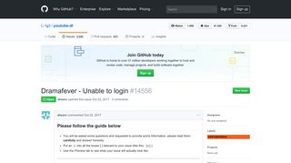 Dramafever - Unable to login · Issue #14556 · rg3/youtube-dl · GitHub