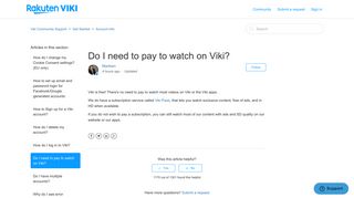 Do I need to pay to watch on Viki? – Viki Community Support