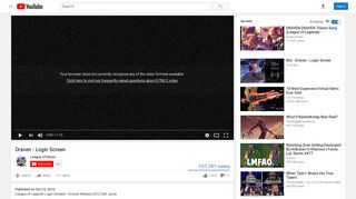 Draven - Login Screen - YouTube