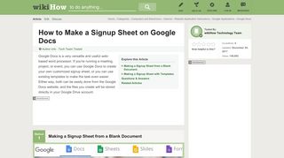 How to Make a Signup Sheet on Google Docs (with Pictures) - wikiHow