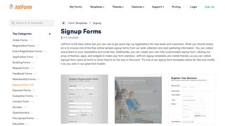 200+ Sign Up Form Templates & Examples - JotForm
