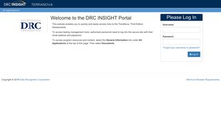 Welcome to the DRC INSIGHT Portal - DRC Portal