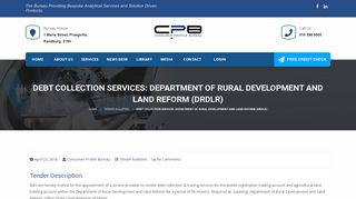 Department of Rural Development and Land Reform (DRDLR)
