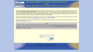 field sobriety testing - NHTSA