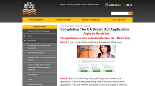 Completing the CA Dream Act Application | Dreamers