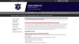 California Dream Act (AB 540) - San Marcos High School