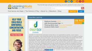 DreamBox Learning - LearningWorks for Kids