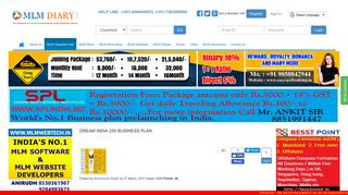 DREAM INDIA 250 BUSINESS PLAN - MLM Classifieds | MLM Diary