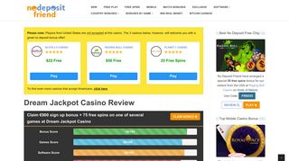 Dream Jackpot Casino | €900 Match Bonus + 75 Free Spins on Aloha ...