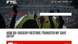 How do I backup/restore/transfer my save data? – First Touch Games Ltd