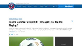 Dream Team World Cup 2018 Fantasy is Live: Are You Playing ...