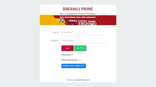 Dream11 Prime Login