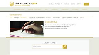 Order Status - Dreambooks Pro