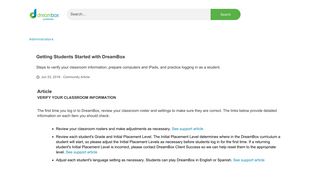 Getting Students Started with DreamBox