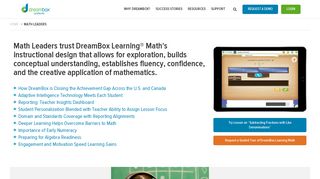 DreamBox Learning Math for Math Leaders