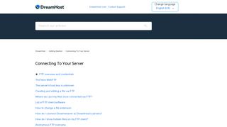 Connecting To Your Server – DreamHost