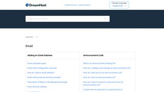 Email – DreamHost
