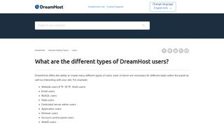 What are the different types of DreamHost users? – DreamHost