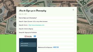 How to Sign up in Dreamploy - International News