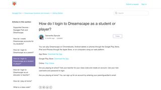 How do I login to Dreamscape as a student or player? – Squiggle Park