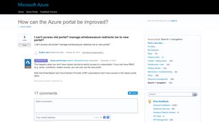 I can't access old portal? manage.windowsazure redirects me to new ...