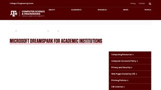 Microsoft Dreamspark for Academic Institutions | Texas A&M University ...