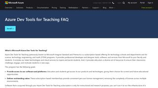 FAQ | Azure Dev Tools for Teaching - Microsoft