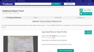 Dream Touch India Products - Aqua Neel Platinum Water Purifier ...